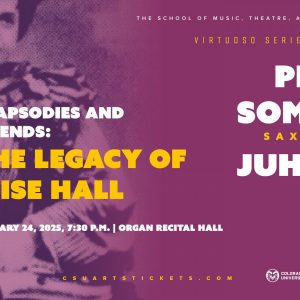 Virtuoso Series Promotional Screen for Peter Sommer and Juhyun Lee Rhapsodies & Legends Concert