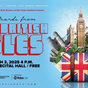 Concert Orchestra Promotional Screen for Postcards from the British Isles Concert