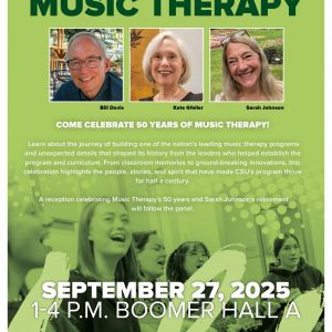 Music Therapy event poster/graphic