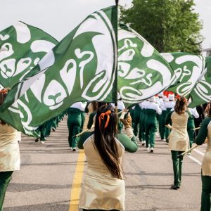 CSU Color Guard Image from September 9, 2025.