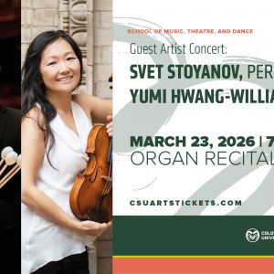 2026 Guest Artists Svet Stoyanov and Yumi Hwang Williams Concert promotional screen