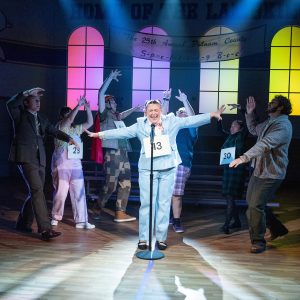 CSU students performing The 25th Annual Putnam County Spelling Bee