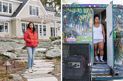 students at very different homes
