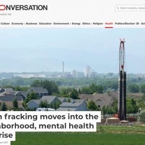 fracking near homes