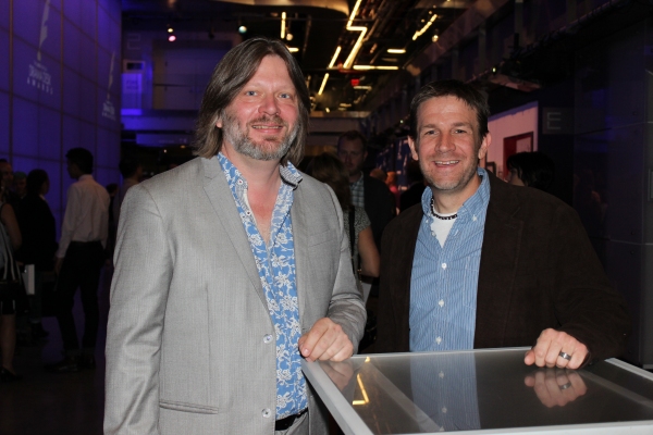 Drama Desk Awards Nomination Party 2015, Pictured Price Johnston and Roger Hanna