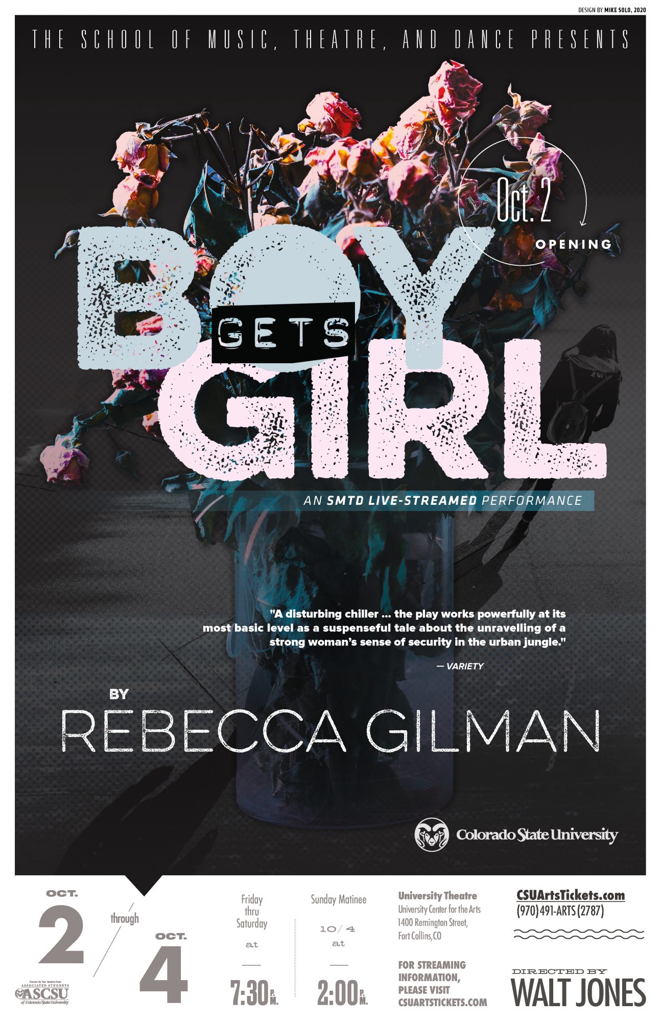 LIVESTREAM Boy Gets Girl by Rebecca Gilman, directed by Walt Jones