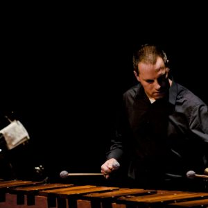 percussionist playing marimba