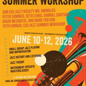 2026 CSU Summer Jazz Workshop promotional poster
