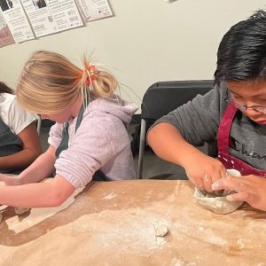 children doing an art project