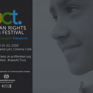 act. Human Rights Film Festival brochure