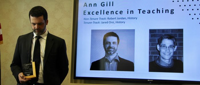 Robert Jordan, Department of History, Ann Gill Excellence in Teaching Awards
