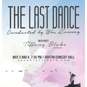 A poster promoting the upcoming University Symphony Orchestra Concert "A Last Dance"