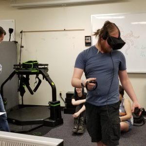 Students use VR headsets in class to experience their art in virtual reality