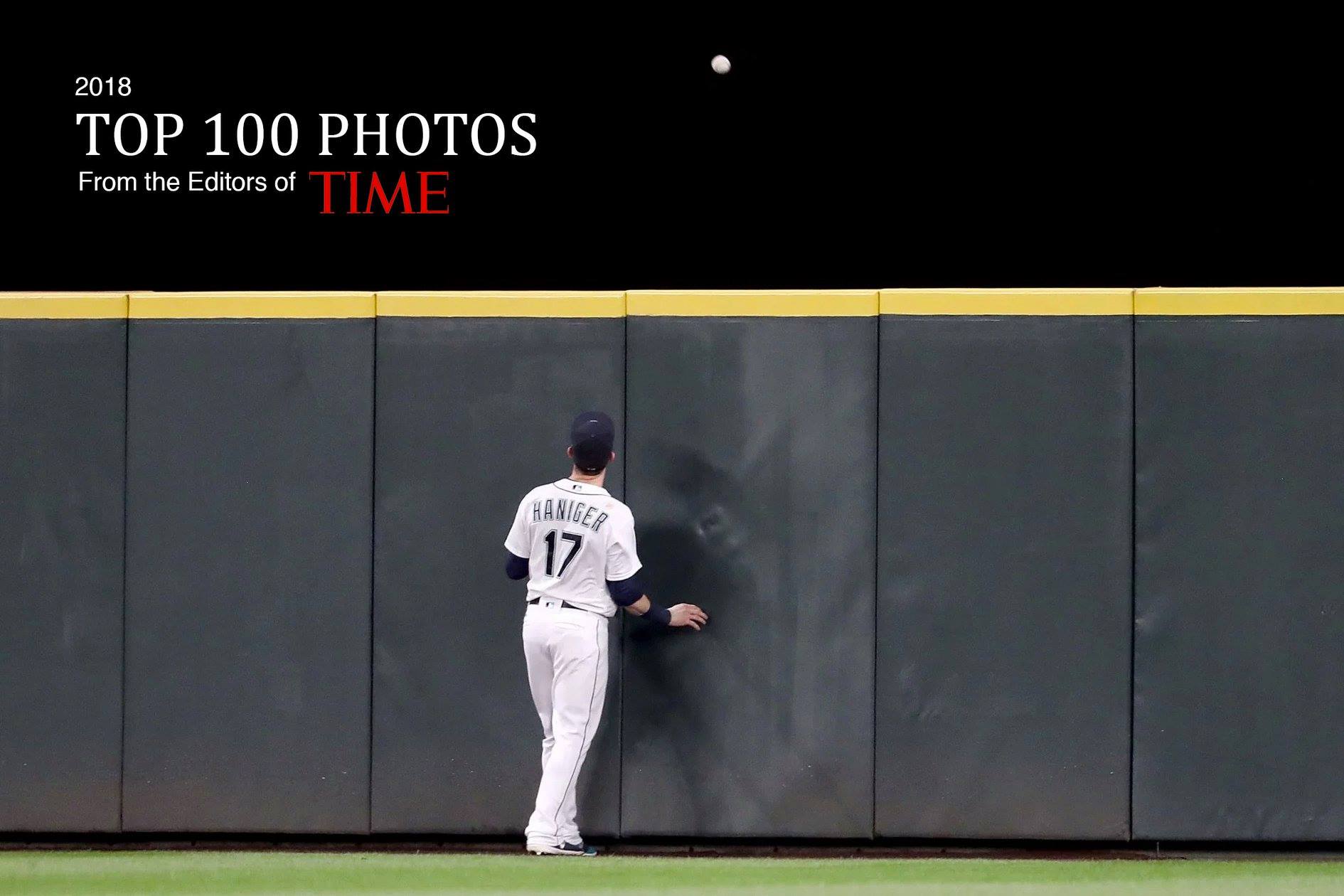 Mitch Haniger of the Seattle Mariners watches a home run by Chad Pinder of the Oakland Athletics in the second inning of a game at Safeco Field in Seattle on Sept. 26. Abbie Parr - Getty Images