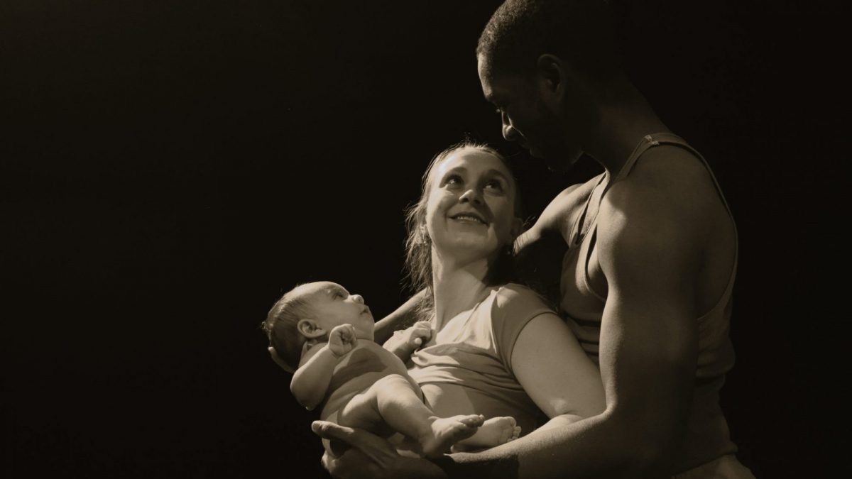  madeline jazz harvey and matthew harvey with their child 