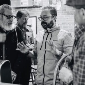 John Barhardt directing on set