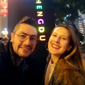 Kristen Mullen and Luis Moya