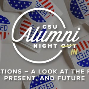 Alumni Night In event - Past, Present, and Future Elections discussion on Sept 1
