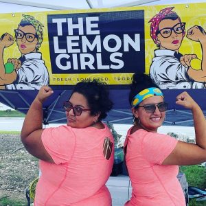 The Lemon Girls: Desiree Munoz and Maxine Cofino