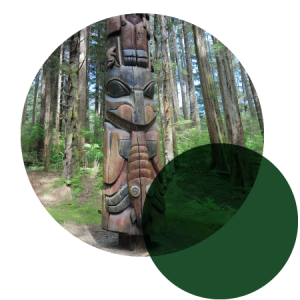 Totem pole from Indigenous American tribe