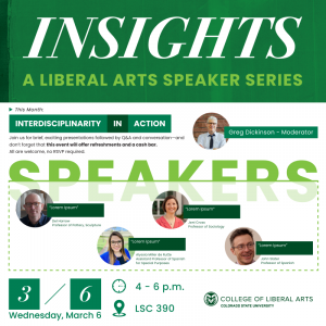 Insights: Interdisciplinarity in Action, March 6, 2024 4-6 pm