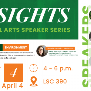 Insights Speaker Series: Humans and the environment