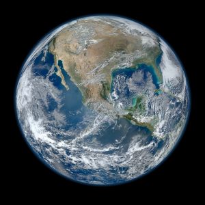 close-up photo of Earth