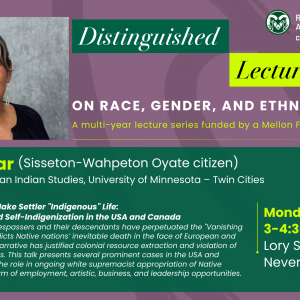 Distinguished Lecture Series on Race, Gender, and Ethnic Studies: A Public Talk by Kim TallBear