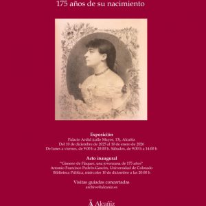 Concepción Gimeno, 175 años de su nacimiento exhibition promo flyer