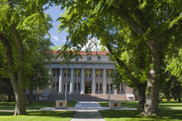 Administration Building in spring