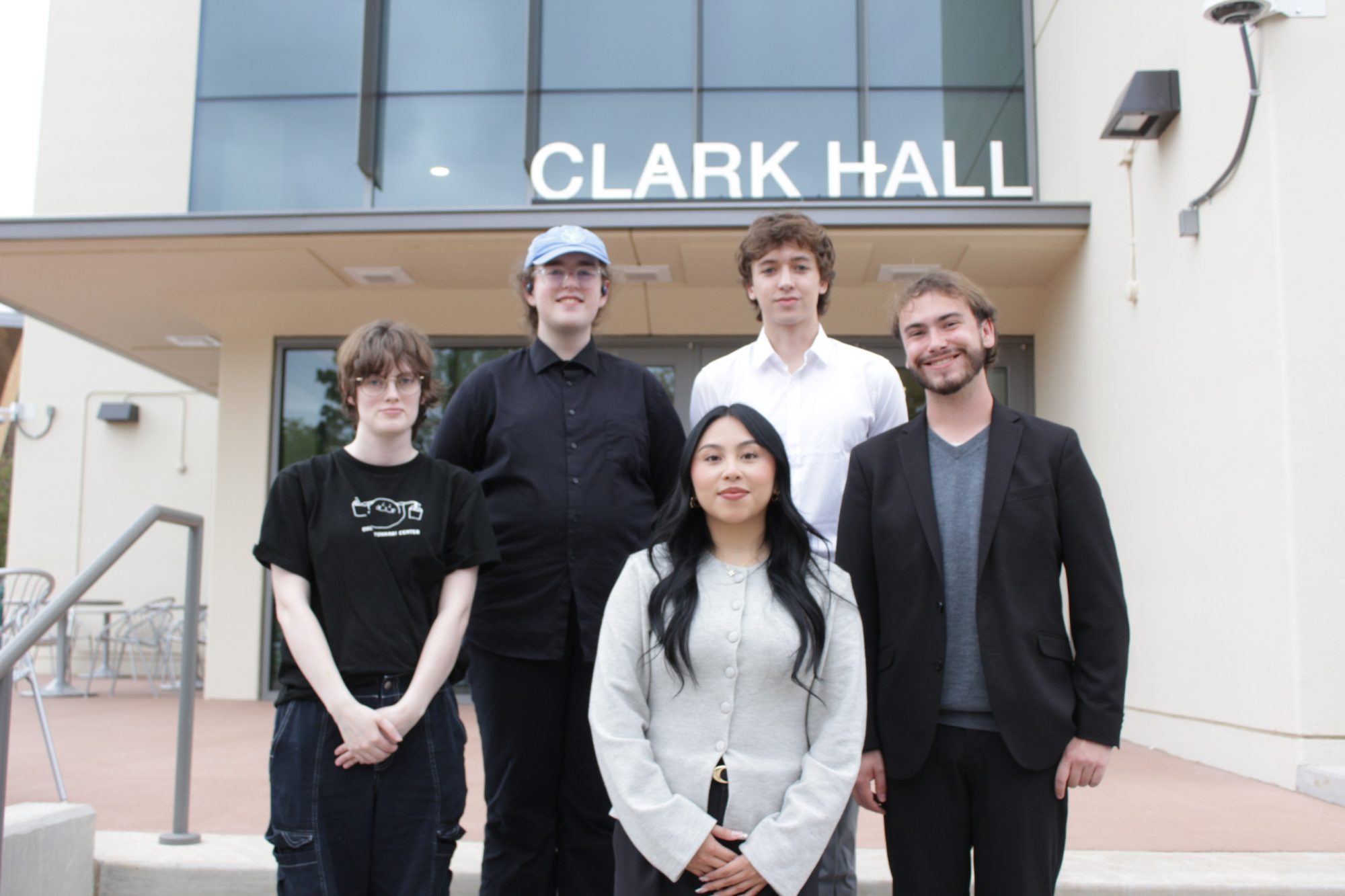 CLARC leadership team, Odeth Tomas Sarat President of CLARC Ethan Gavin Vice President of CLARC Pi Blehm Secretary of CLARC Quinlan Kelleher Director of Finance Elliot Clamp Director of Recruitment and Retention