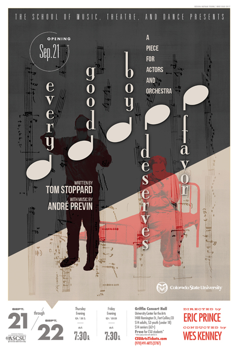 CSU Theatre and the University Symphony Orchestra Present <em>Every Good Boy Deserves Favor</em>