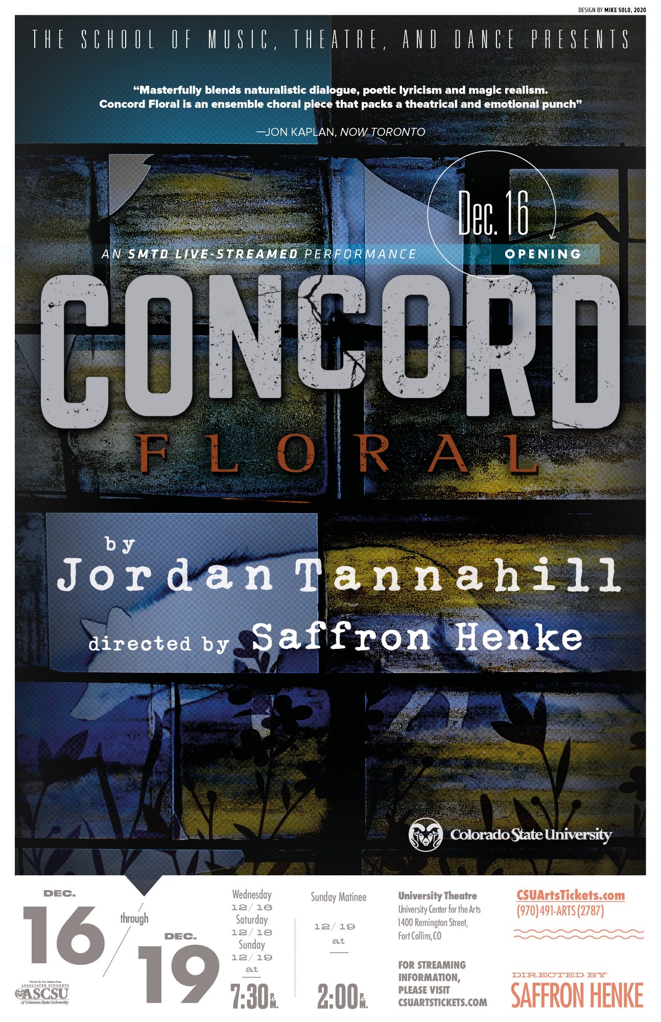 LIVESTREAM: <em> Concord Floral</em> by Jordan Tannahill