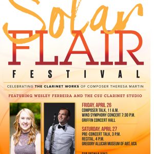 Solar Flair Festival: A Celebration of Clarinet and Composer Theresa Martin