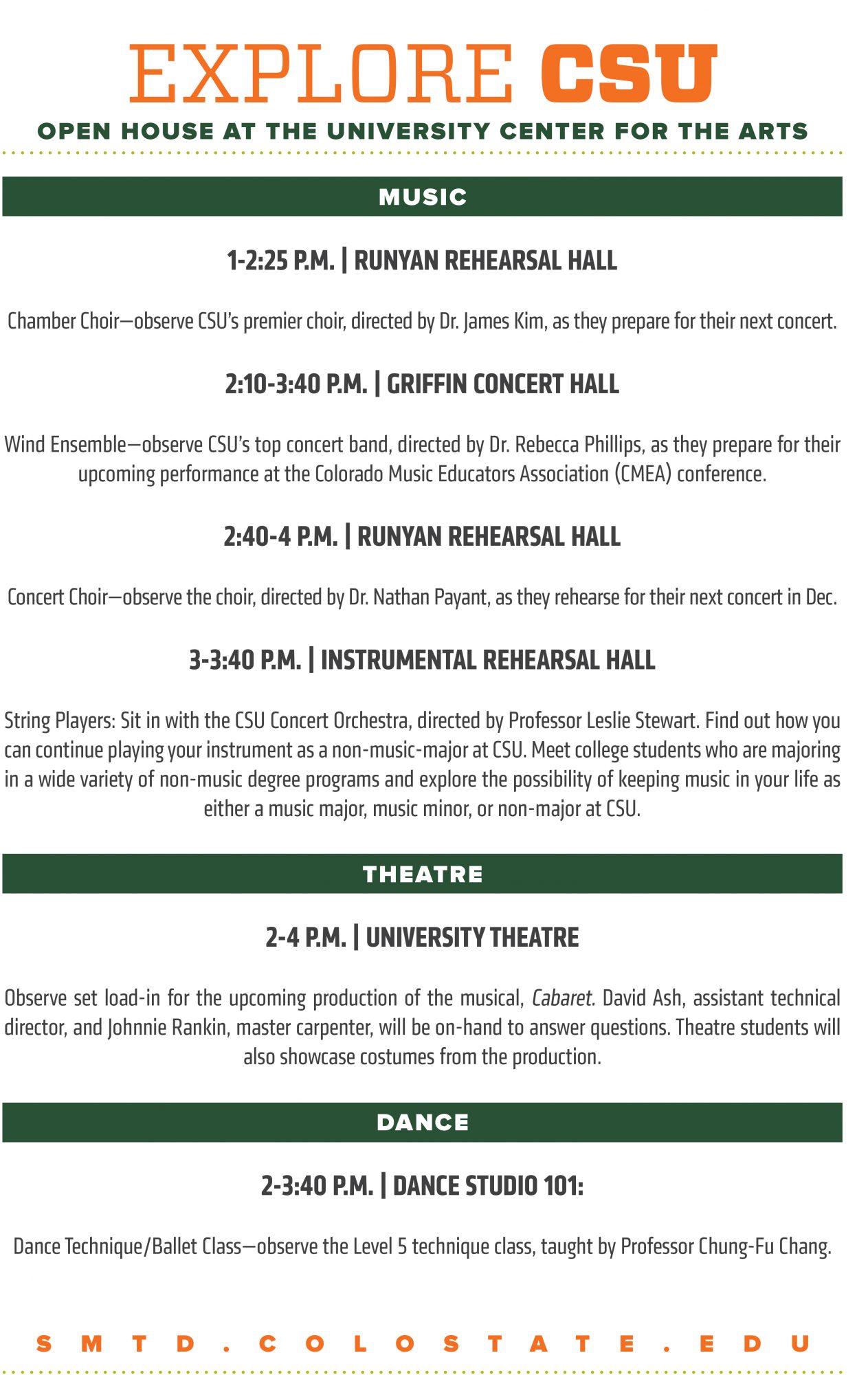 UCA Open House during Explore CSU