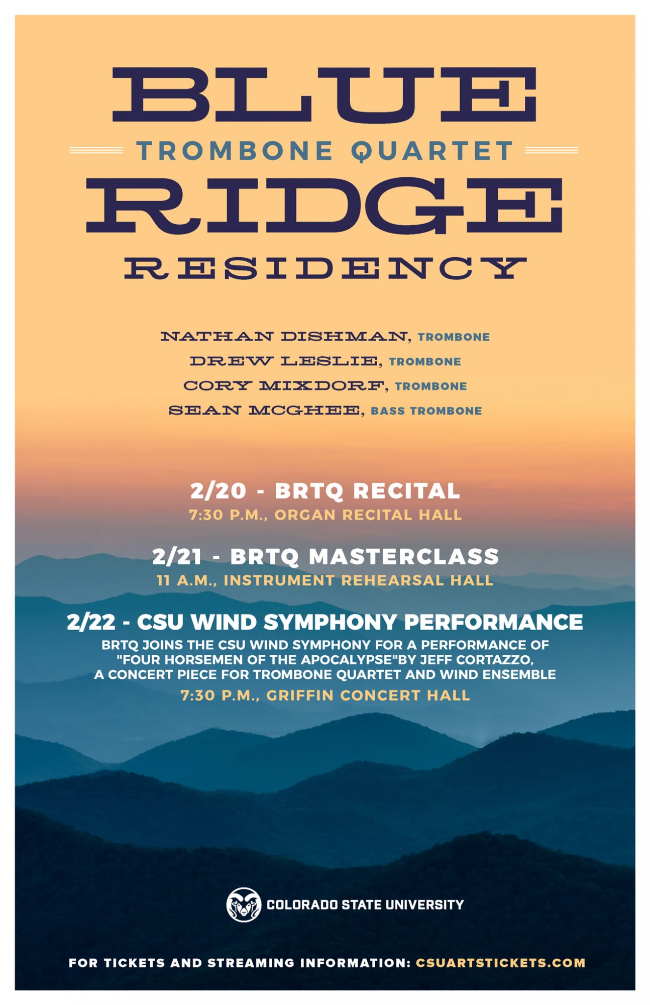 <em>Guest Artist</em>: Blue Ridge Trombone Quartet