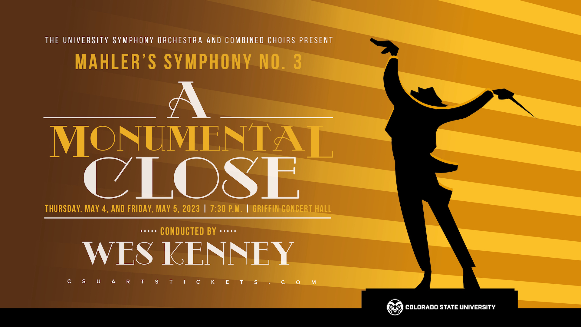 University Symphony Orchestra Concert with Combined Choirs: <em>A Monumental Close</em>