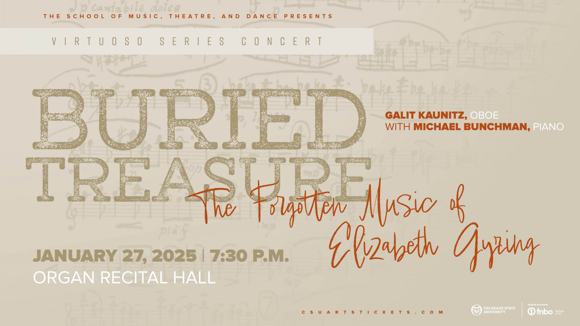 <em>Virtuoso Series Concert</em>: Galit Kaunitz, Oboe, and Michael Bunchman, Piano