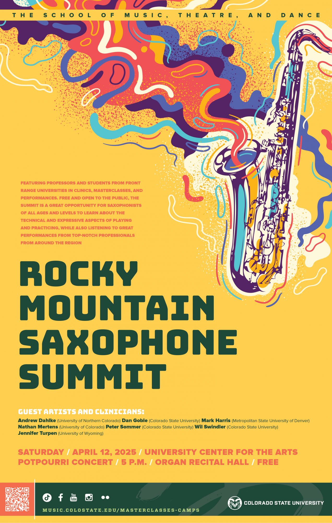2025 Rocky Mountaint Saxophone Summit "Potpourri" Concert / FREE