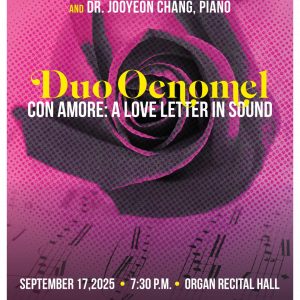 <em>Virtuoso Series Concert</em>: Duo Oenomel- <em>Con Amore: A Love Letter in Sound</em>