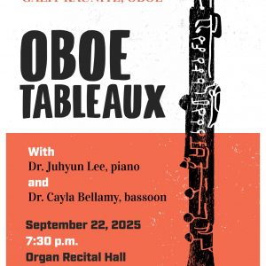 <em>Virtuoso Series Concert</em>: Galit Kaunitz, Oboe- <em>Oboe Tableaux</em>