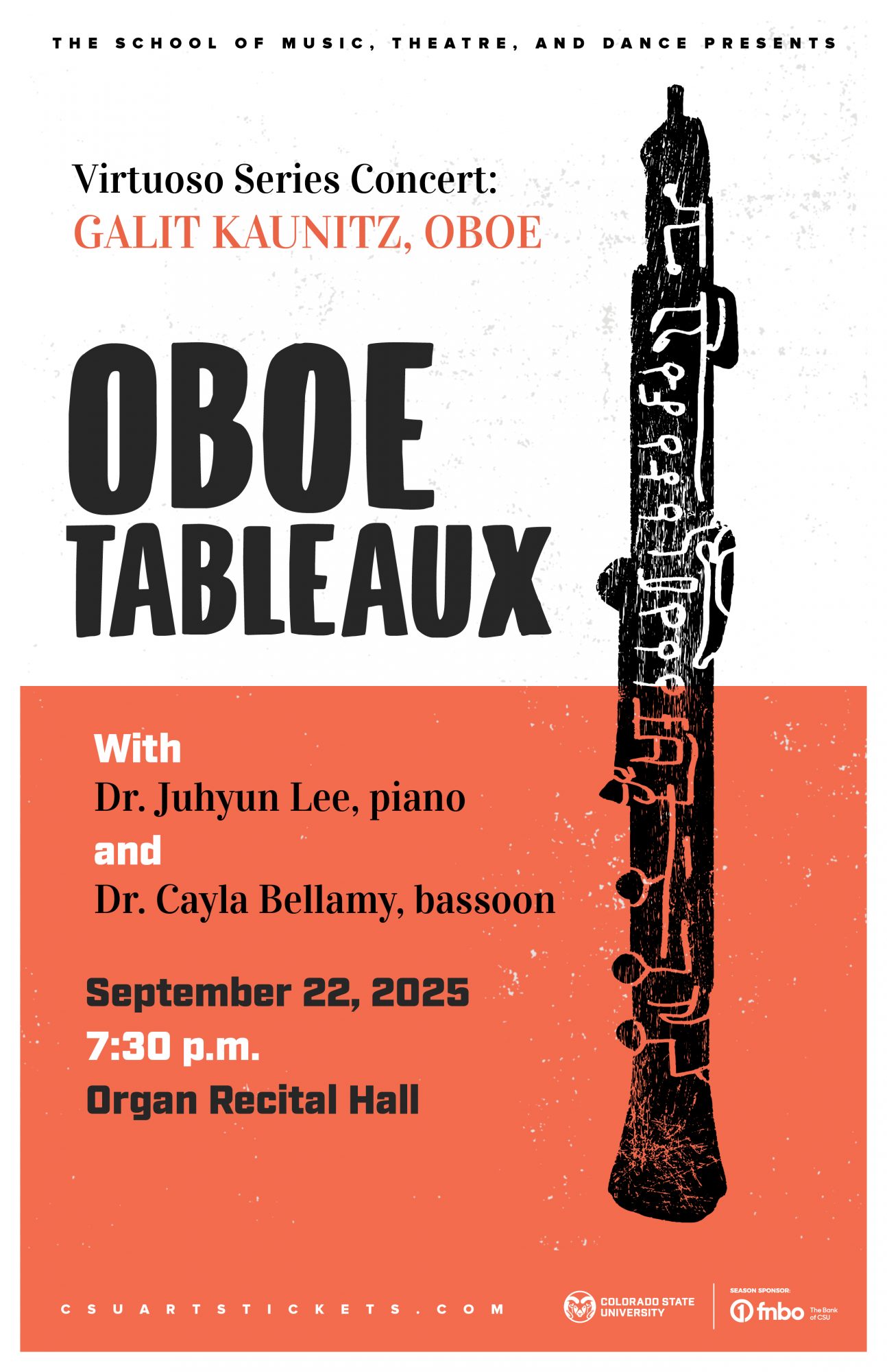 <em>Virtuoso Series Concert</em>: Galit Kaunitz, Oboe- <em>Oboe Tableaux</em>