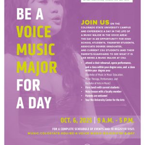 Fall 2025 Be a Voice Major for a Day