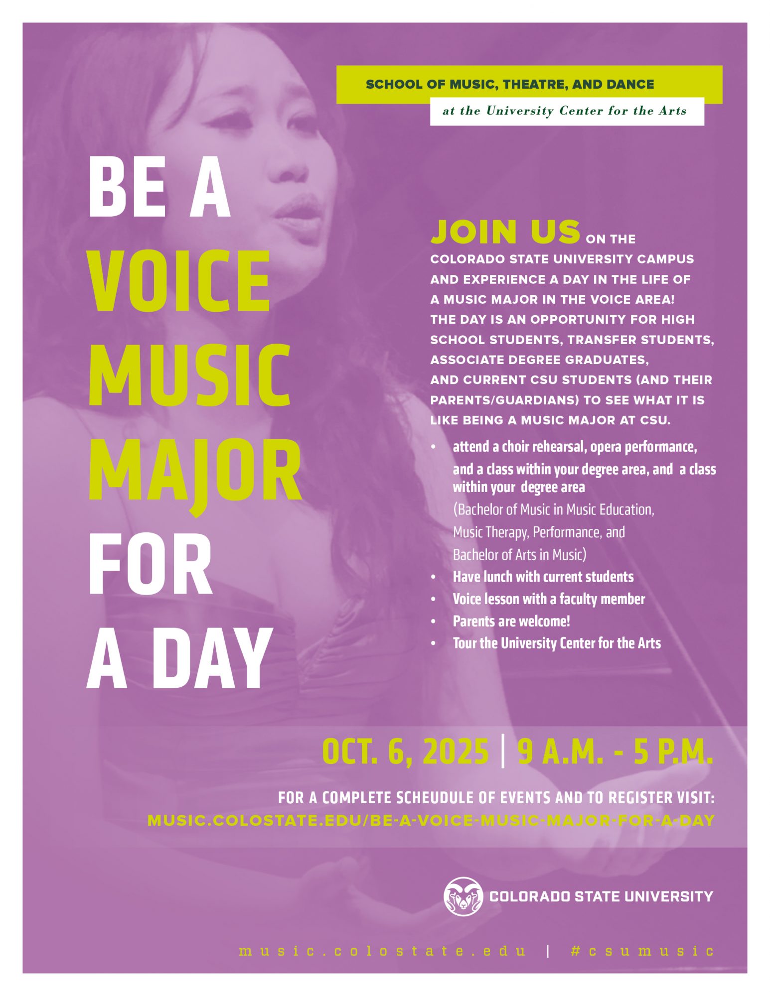 Fall 2025 Be a Voice Major for a Day
