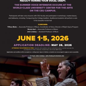 2026 Summer Voice Intensive