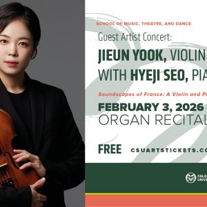 <em>Guest Artist Concert</em>: Jieun Yook, Violin with Hyeji Seo, Piano / FREE