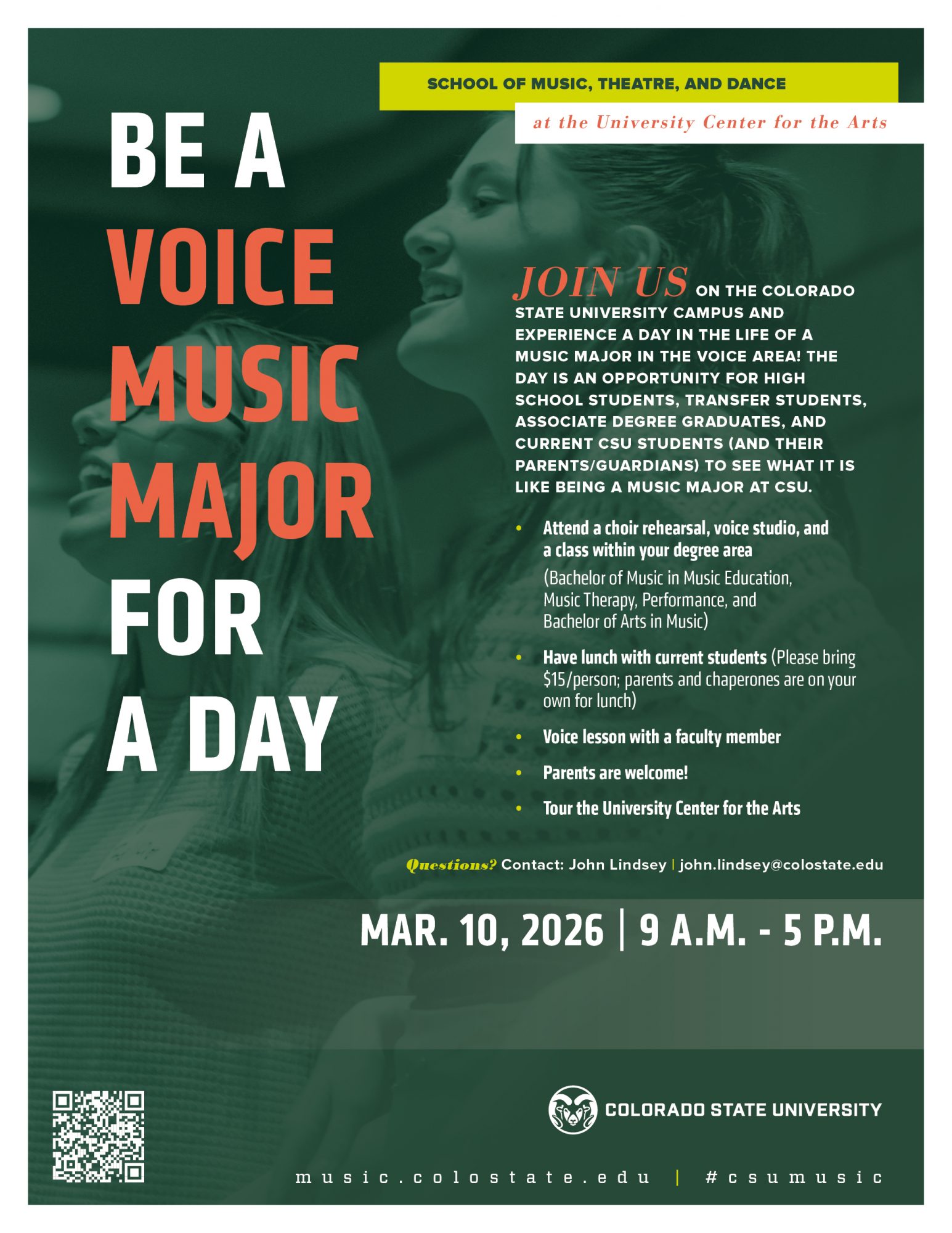 Spring 2026 Be A Voice Major For A Day