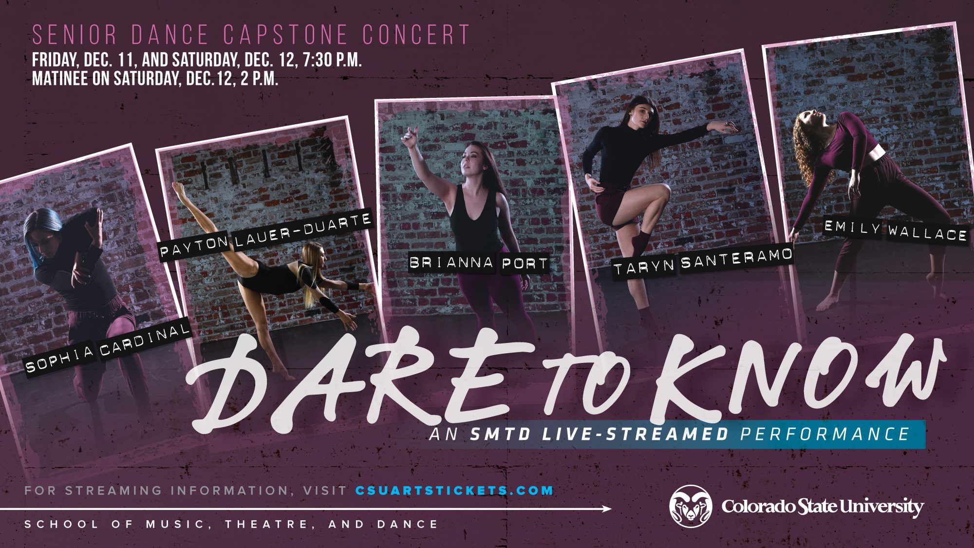 LIVESTREAM: Fall 2020 Dance Capstone- Dare to Know