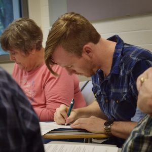 Veterans Writing Workshop Session