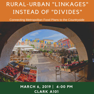 Rural-Urban “Linkages Instead of “Divides”: Connecting Metropolitan Food Plans to the Countryside